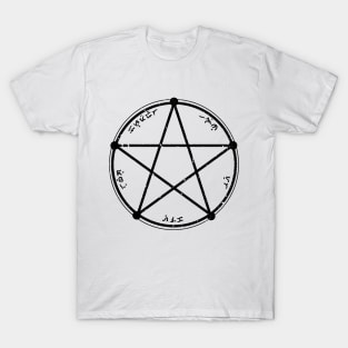Exorcise your Demons! - Incantation circle (black) T-Shirt
